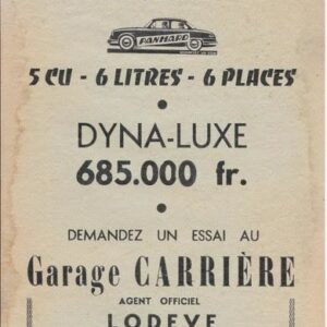 Vous qui allez acheter une voiture, connaissez vous la Panhard