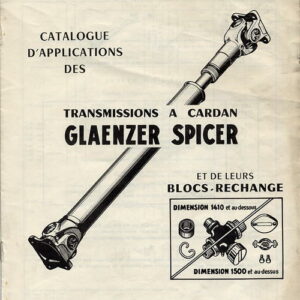 Transmissions et cardans Glaenzer Spicer