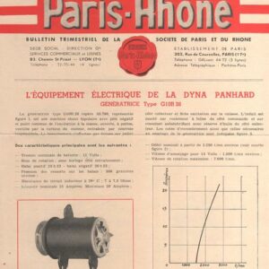 Equipement électrique de la Dyna Panhard
