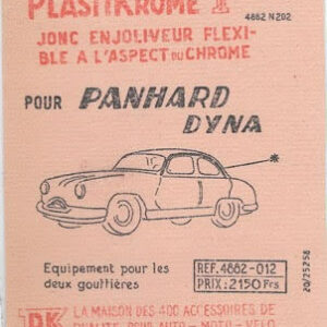 PastiKrome jonc enjoliveur fléxible à l'aspect du chrome pour Panhard Dyna