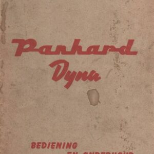 Panhard Dyna - Bediening en onderhoud