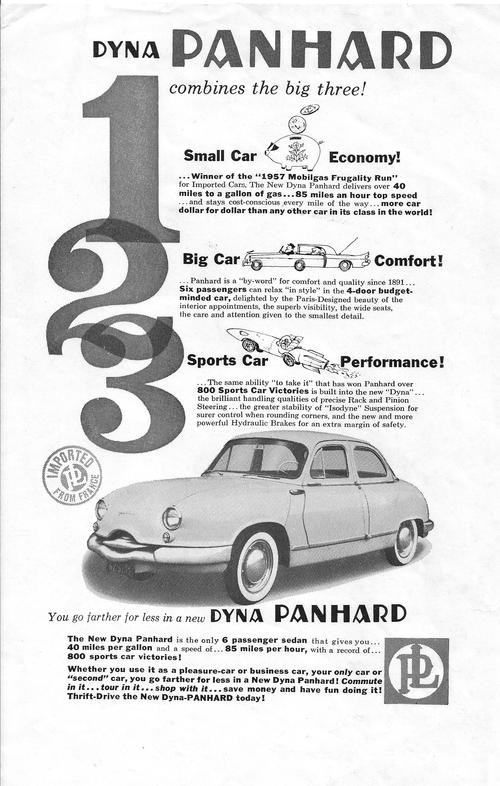 Dyna Panhard combines the big three !