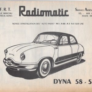 Radiomatic - Notice d'installation sur Dyna 58 - 59
